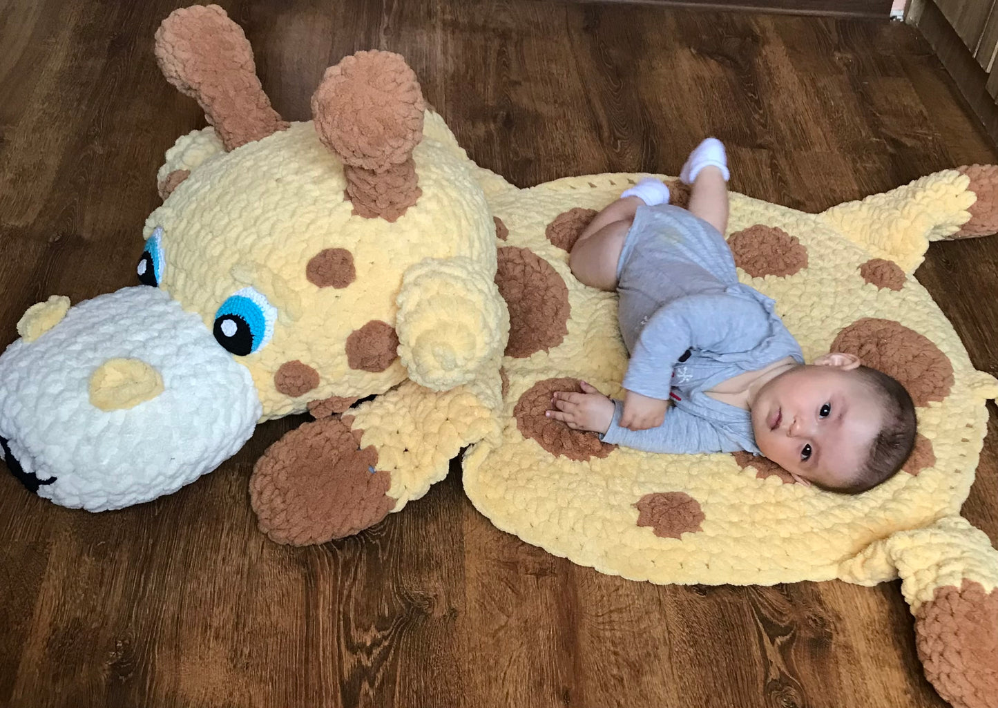 Crochet pattern. Rug Giraffe