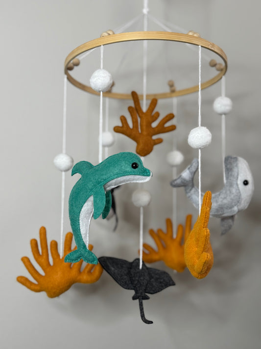 Baby crib mobile “Sea World”